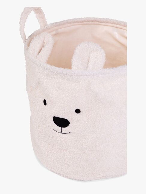 Childhome Opbevaringskurv 3-pak Teddy, Offwhite