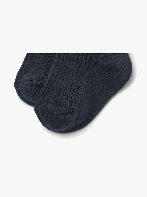 Wheat Ziggy Baby Strømper 2-pak Uld, Navy