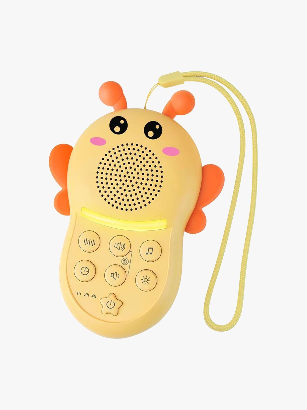 Lippa Humlebi Hvid Støj Natlampe, Gul