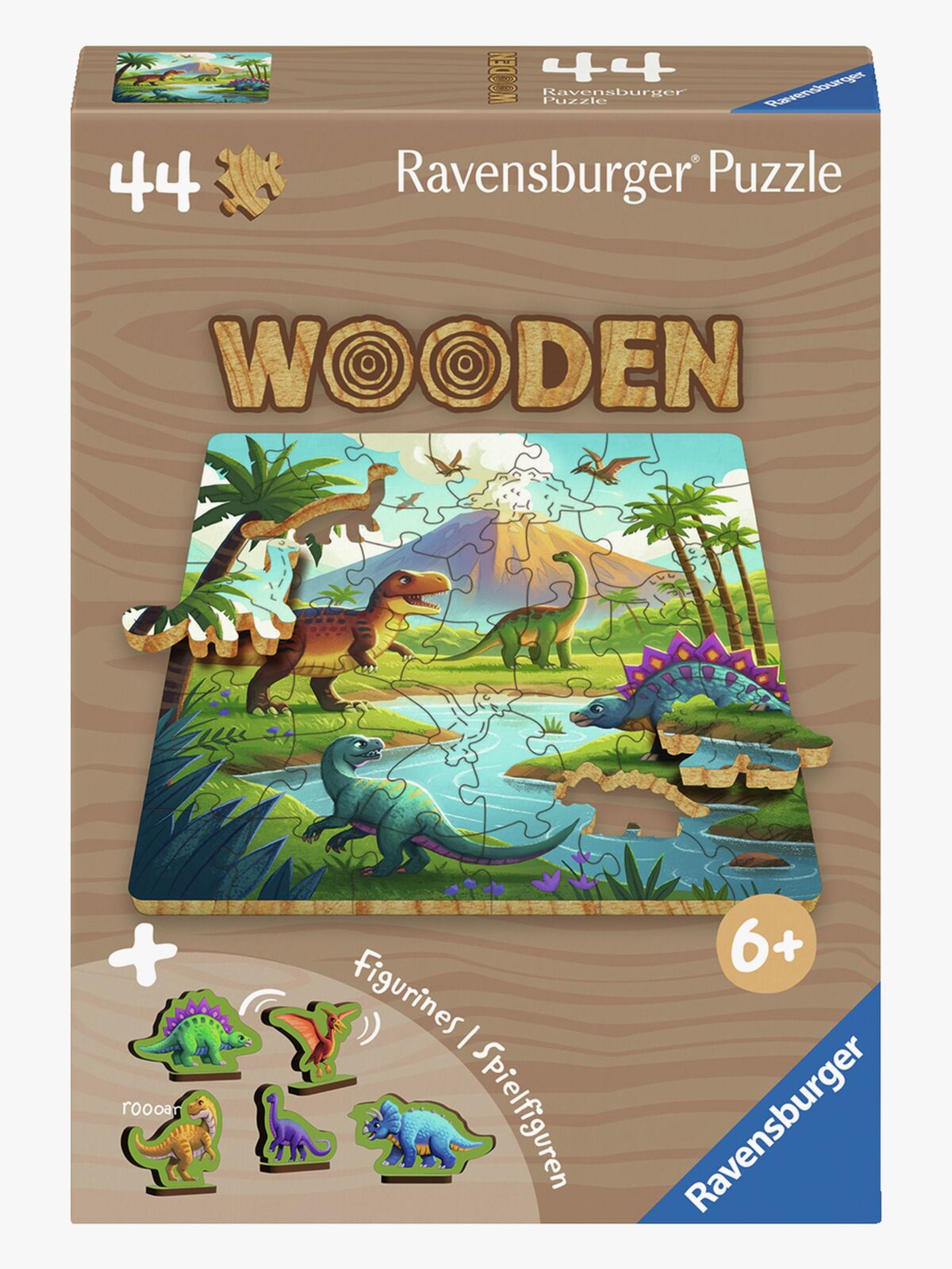 Ravensburger Træpuslespil Dinosaurer 44 Brikker