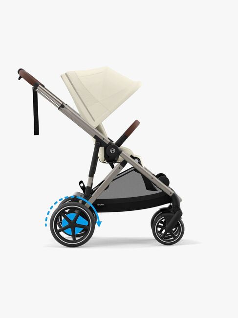 Cybex e-GAZELLE S Klapvogn, Seashelle Beige/Taupe