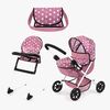 Bayer Design Cosy Sæt Dukkevogn, Pink