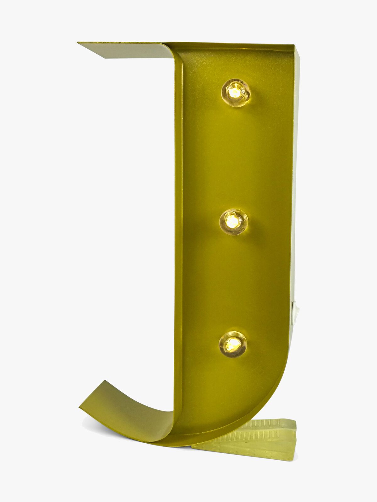 Petite Déco Bogstavlampe J, Guld