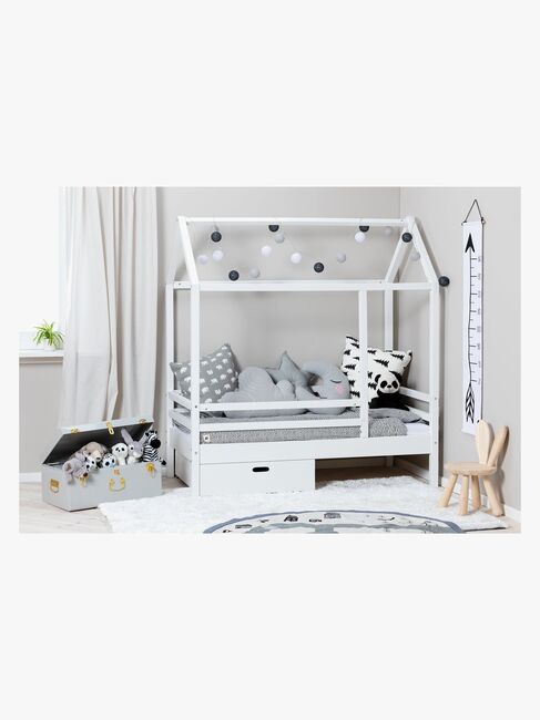 Minitude Nordic JAX Juniorseng 70x140 inkl. Skuffe, Hvid