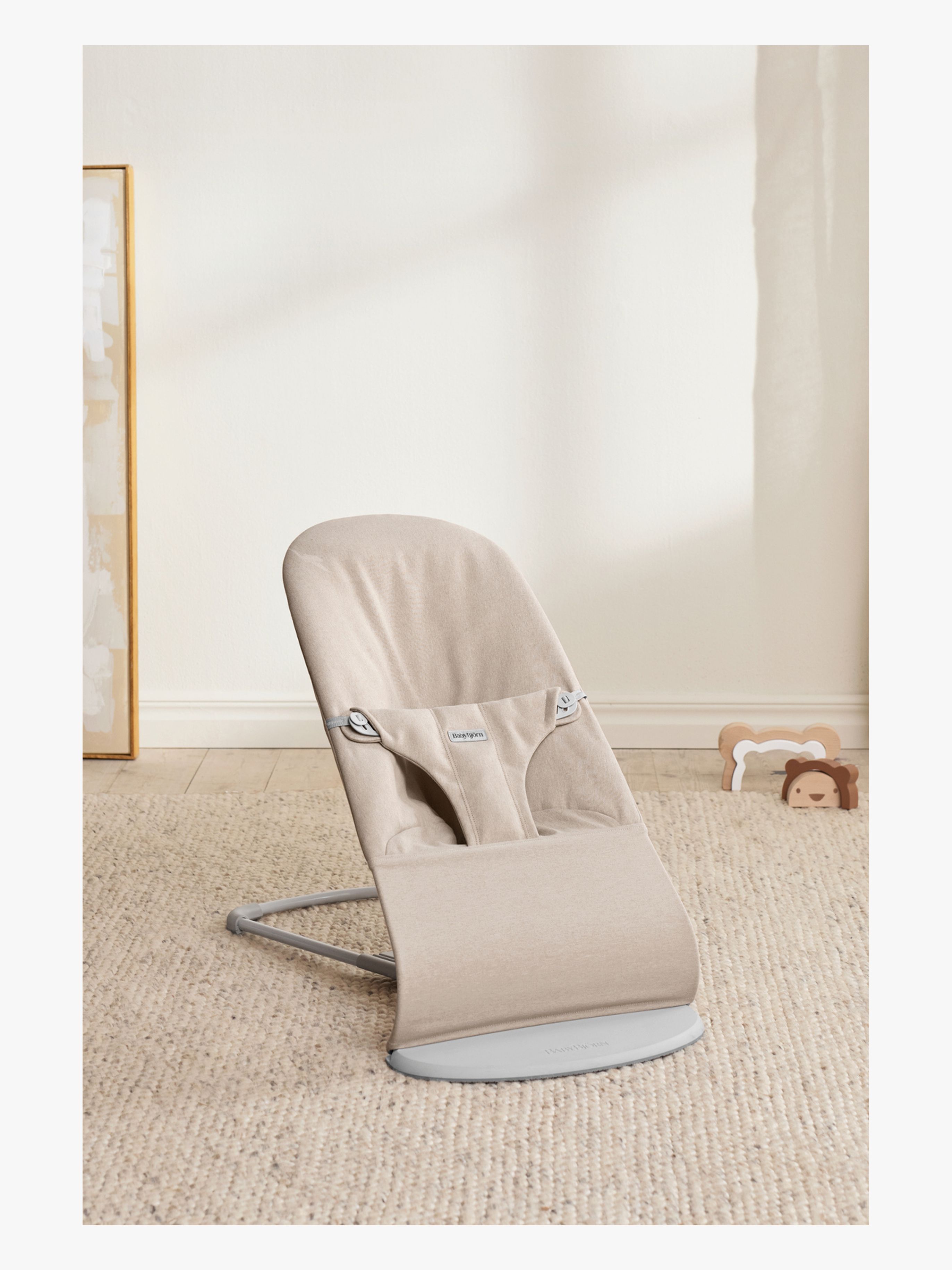 BabyBjörn Bliss Skråstol Woven Mélange, Lys beige