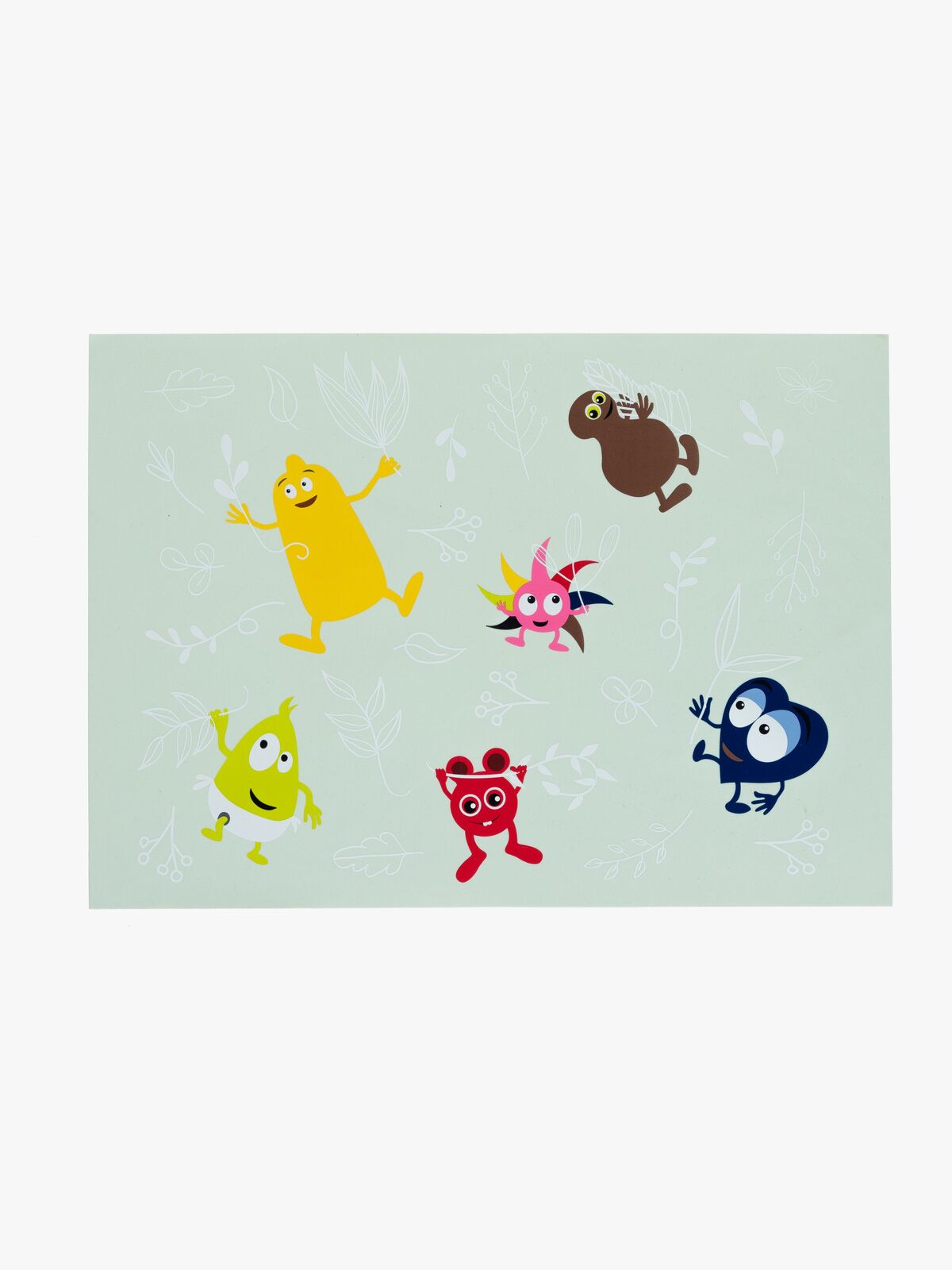 Babblarna Dækkeserviet Silikone, Blå