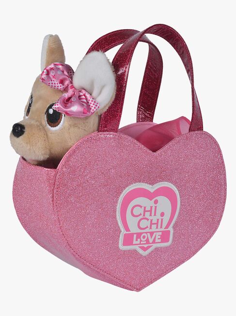 ChiChi Love Bamse Hund med Hjerteformet Taske