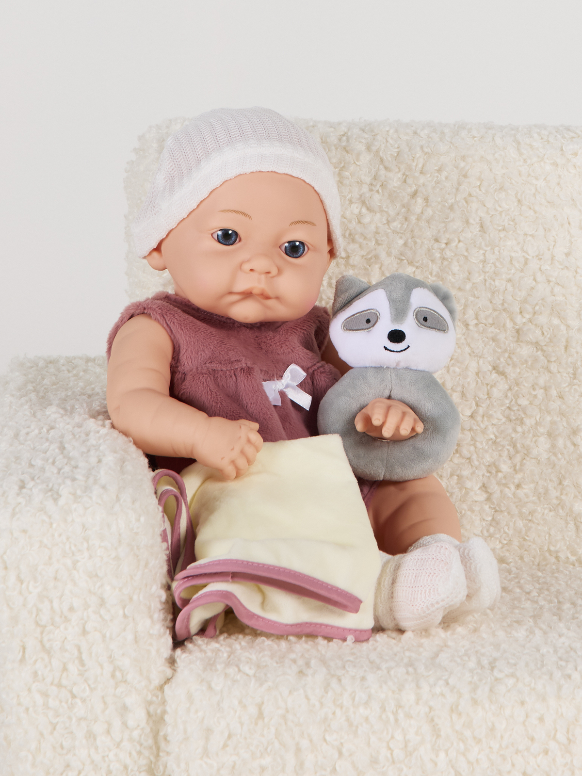 Cloudberry Castle Dukke Nyfødt 40 cm, Pink