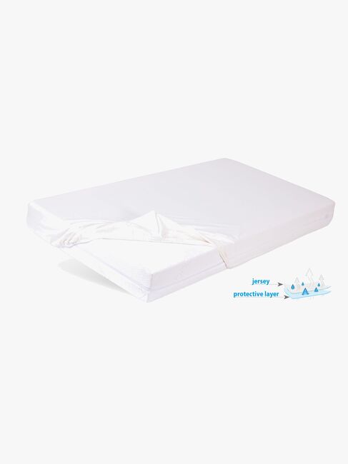 BabyMatex Hygienic Jersey Vandtæt Stræklagen til Tremmeseng 40 x 90 cm, Lysegrå