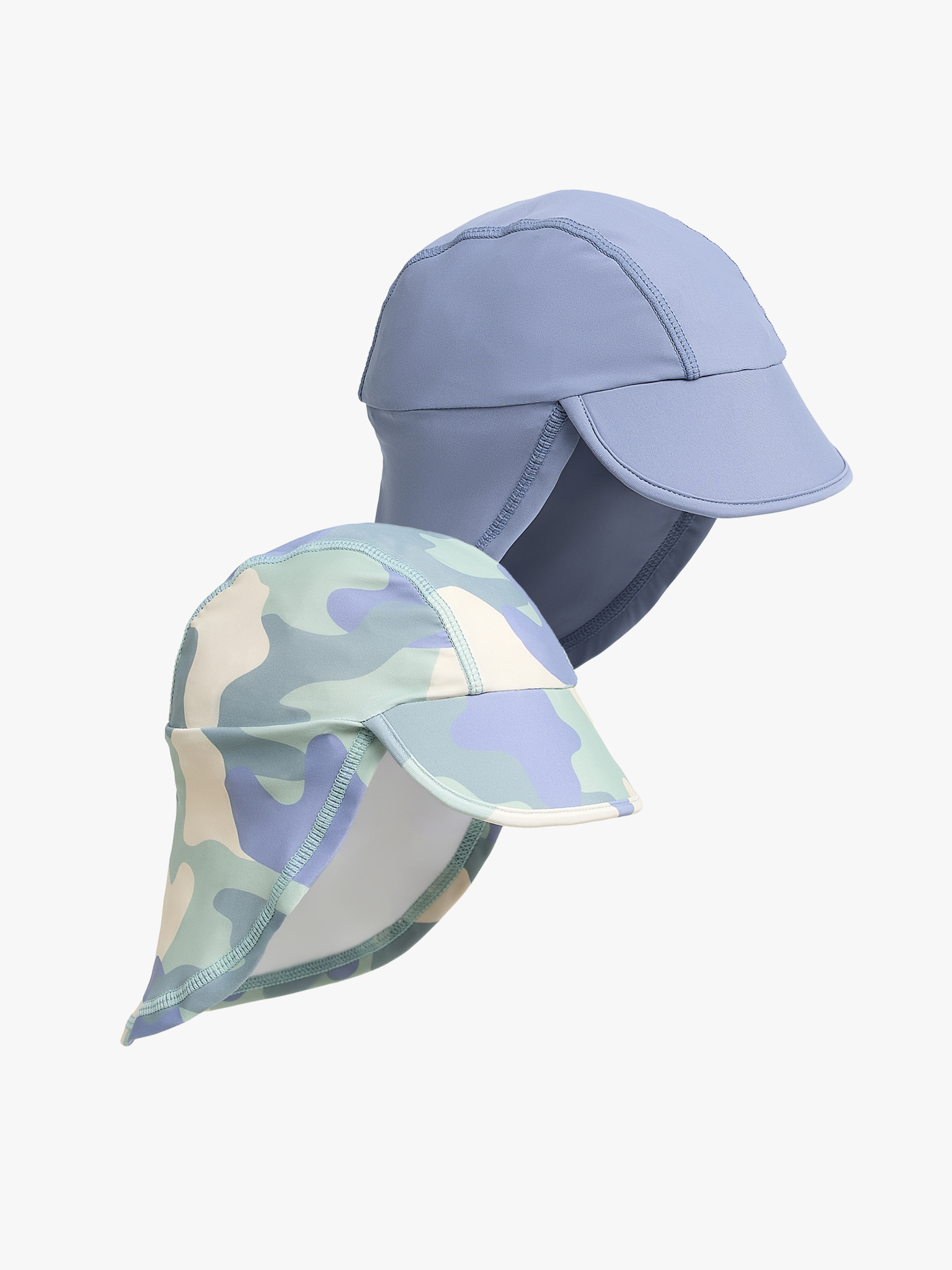 Nordbjörn Fårö 2-pak UV-Hat, Blå Camo, 52