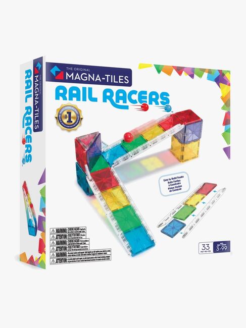 MAGNA-TILES Rail Racer Magnetiske Byggeklodser 33 Dele