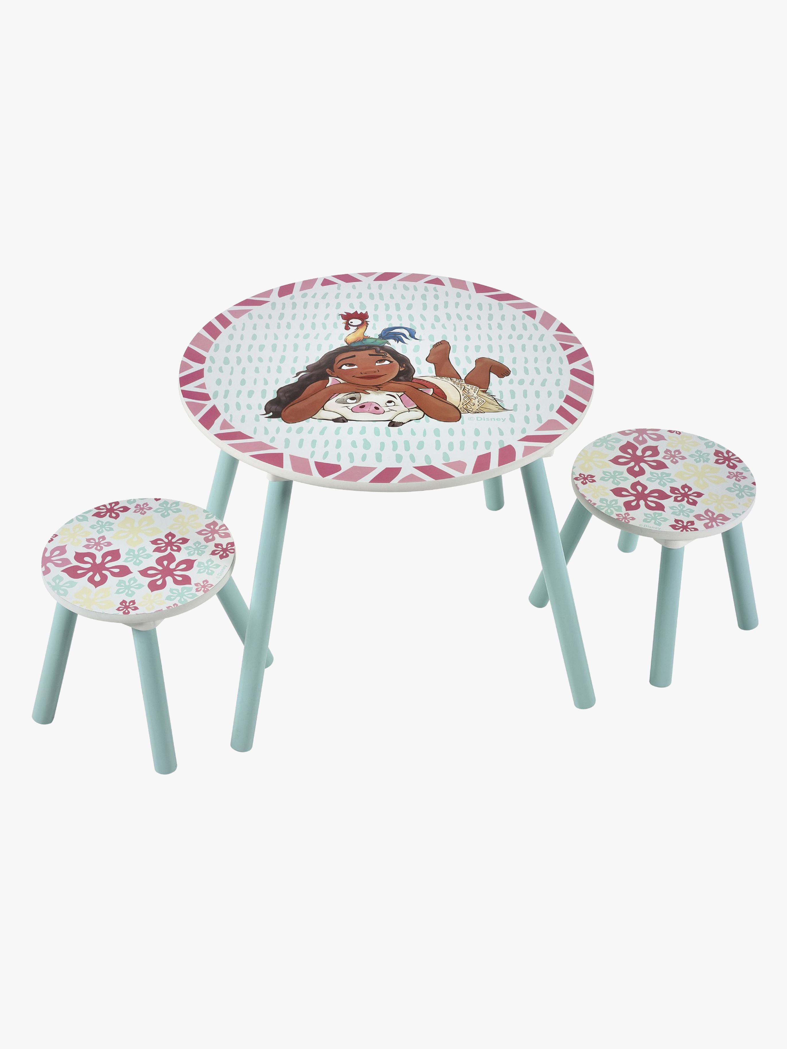 Disney Vaiana Bord & Stole, Blå, Børnemøbler, Indretning børneværelse