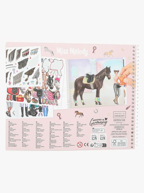 Miss Melody Dress Me Up Klistermærkebog
