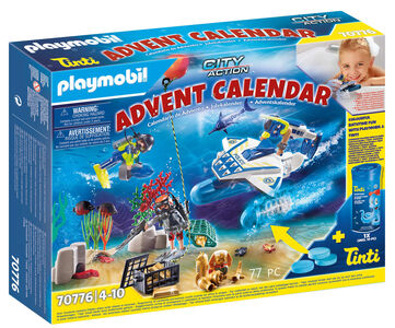 Playmobil 70776 City Action Julekalender Bathtime Fun Police Diving Mission With Tinti
