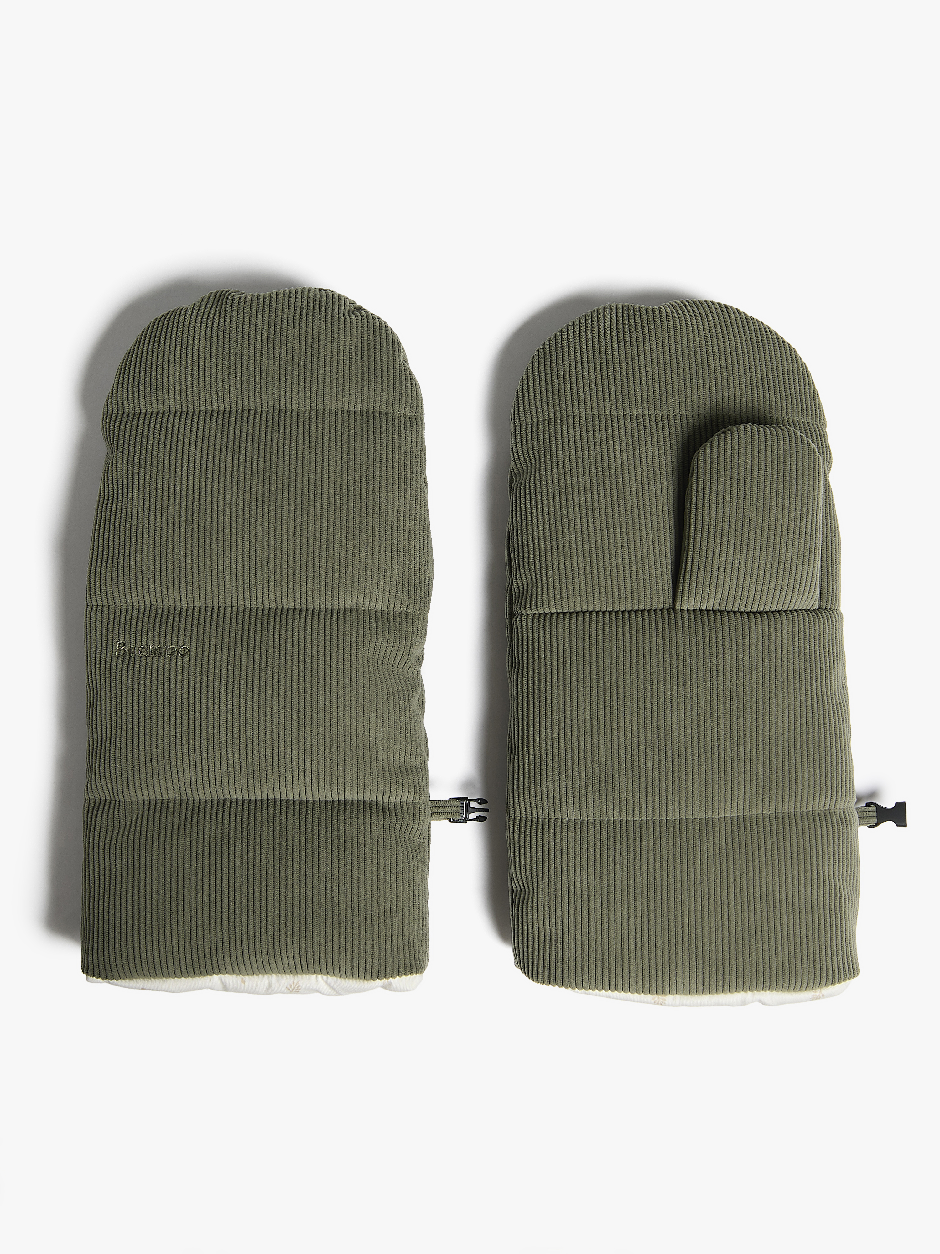 Beemoo Barnevognsvanter, Green Corduroy/Leaf