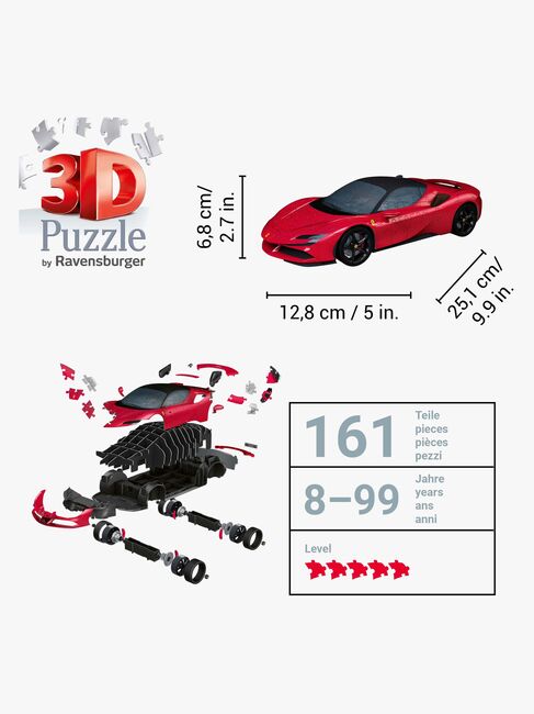 Ravensburger Ferrari SF90 Stradale 3D-puslespil 161 Brikker