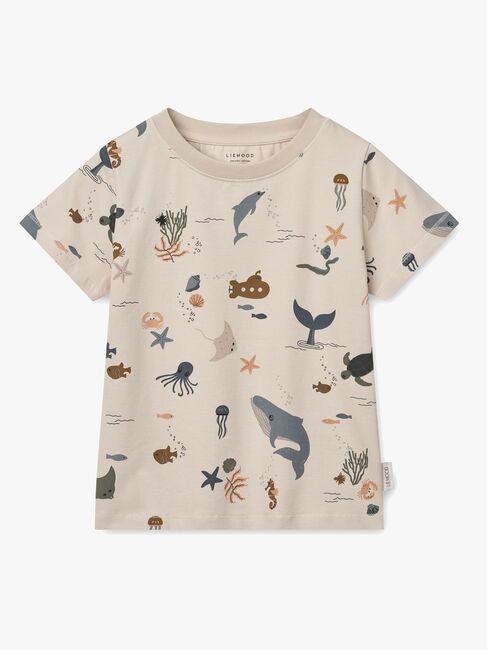 LIEWOOD Ilford Pyjamas 2-delt Sæt, Sea creature/Sandy