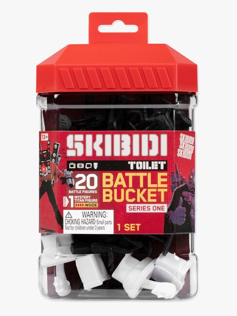 Skibidi Toilet Battle Bucket Figursæt Series 1, 20 Stk.