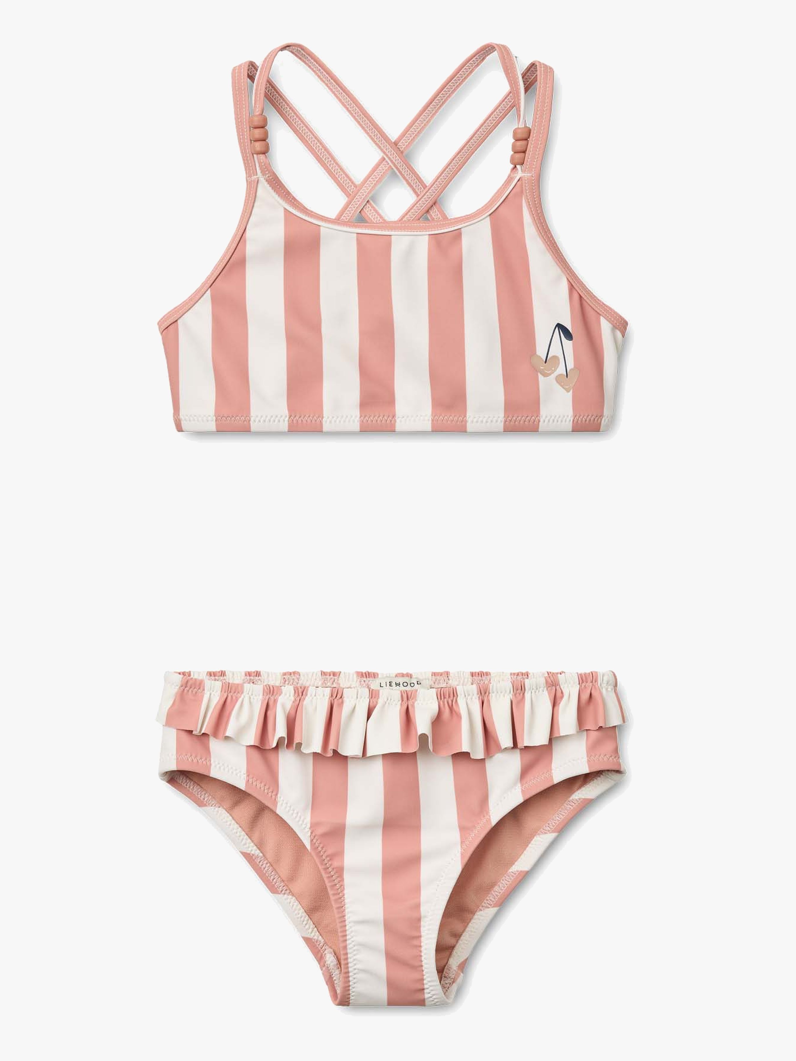LIEWOOD Belle Bikini, Coral blush/creme de la creme stripe, 92