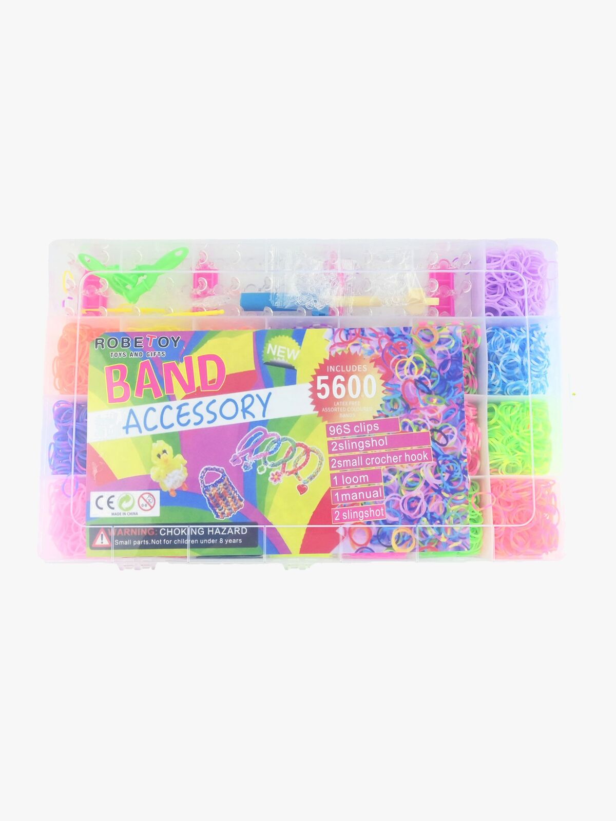 Robetoy Loom Bands DIY Armbåndssæt 5.600 Stk