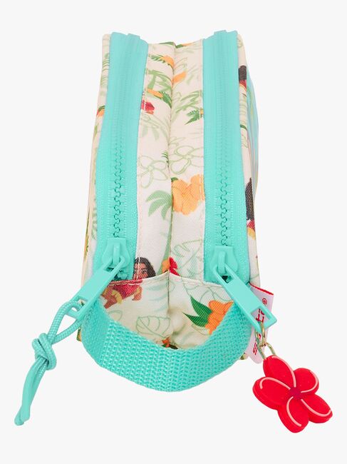 Disney Vaiana Dobbelt Penalhus, Beige/Turkis