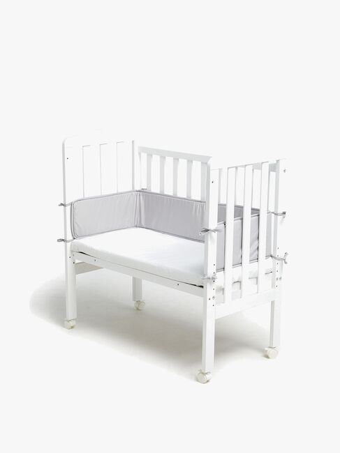 Alice & Fox Sengerand Bedside Crib, Soft Grey