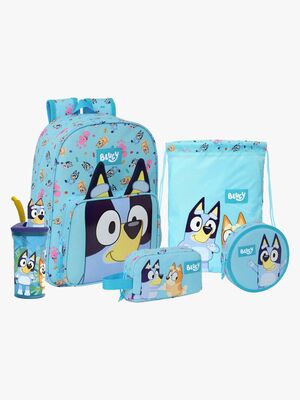 Bluey Rygsæk 10L, Gymnastikpose, Køletaske, Penalhus & Flaske