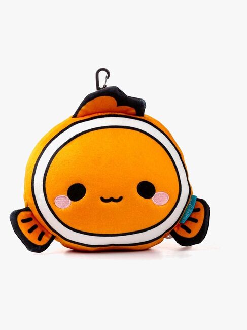 Relaxeazzz Plush Adoramals Rejsepude Og Øjenmaske, Finley The Clown Fish CUSHMask-353-4817_2.jpg