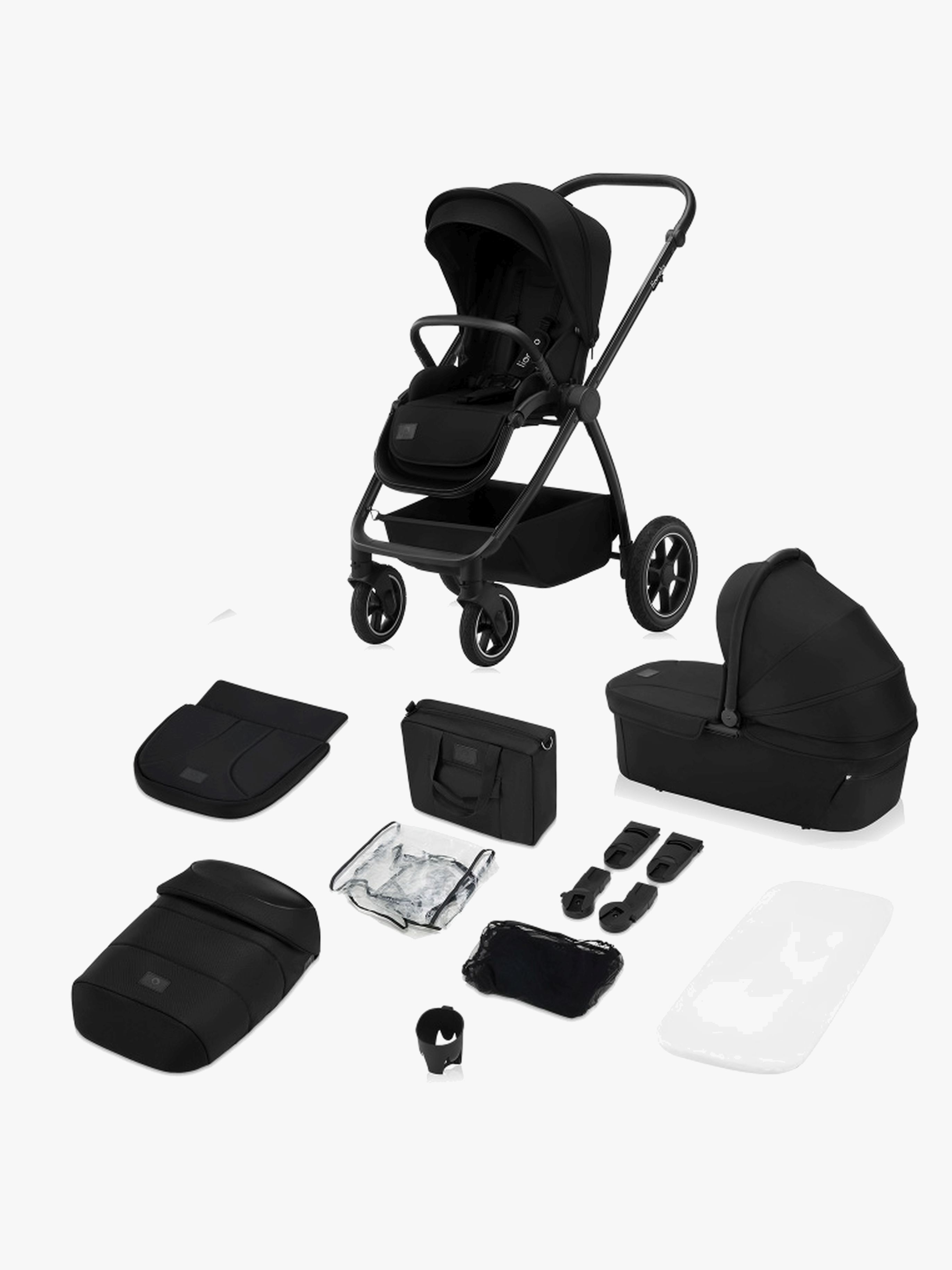 Lionelo Meril 2-in-1 Duovogn, Black Onyx
