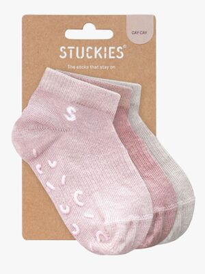STUCKIES Ankelsokker Anti-slip 3-pak, Cay Cay