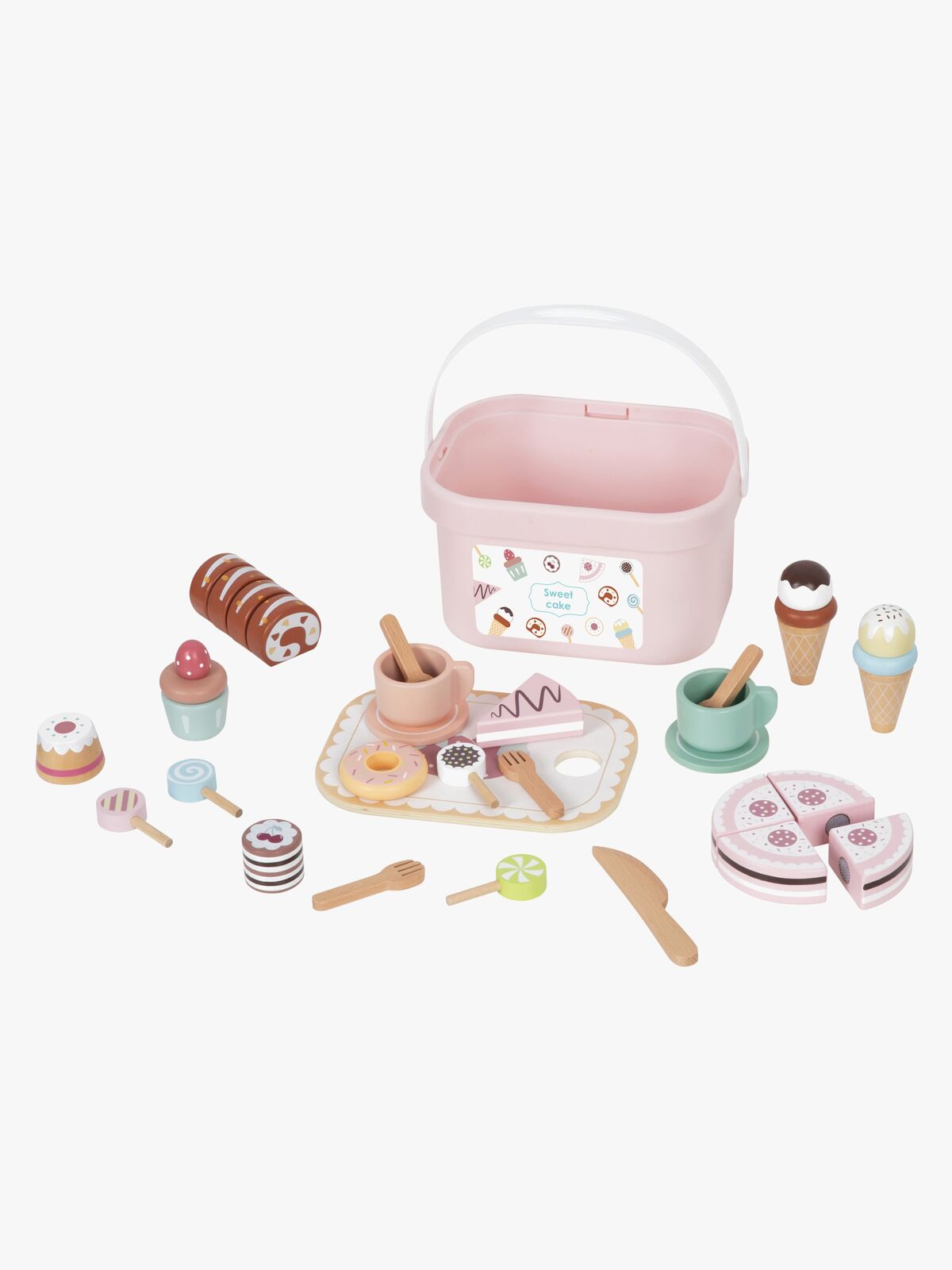 TookyToy Cutting Spisesæt, Pink