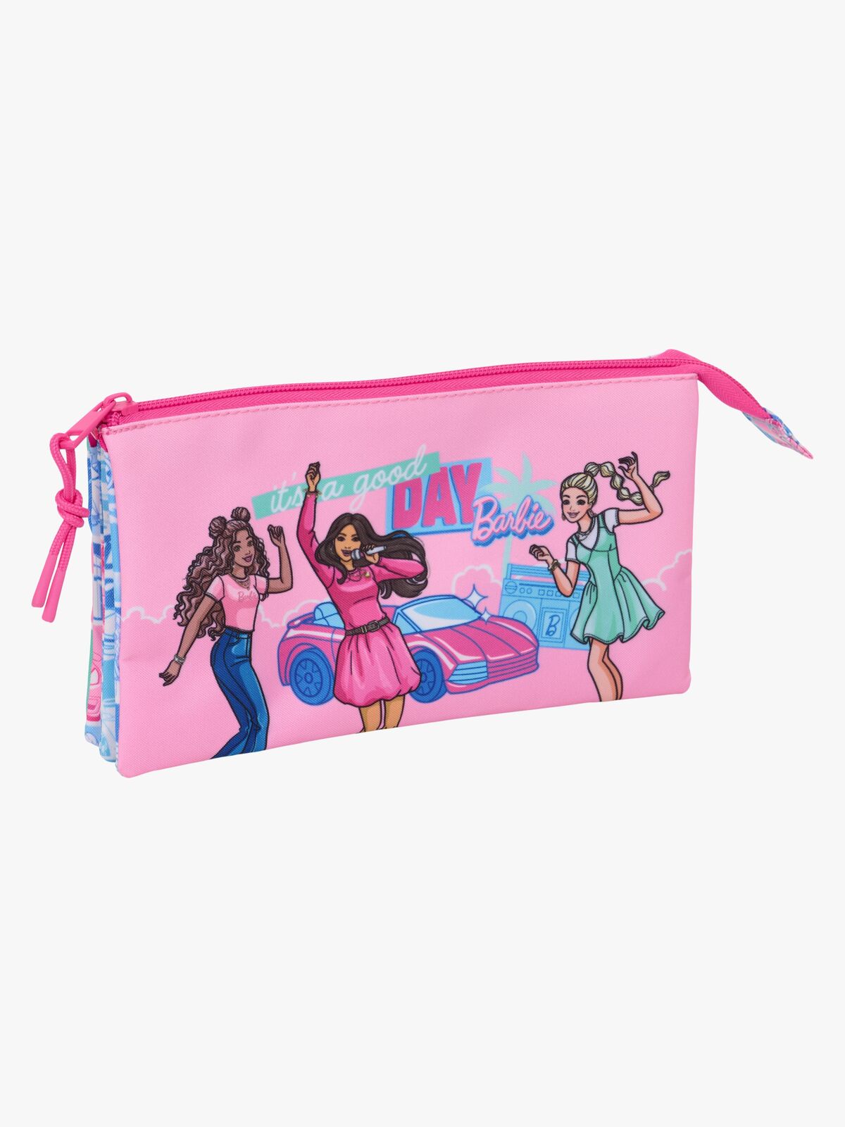 Barbie Penalhus med 3 Rum, Blå/Pink