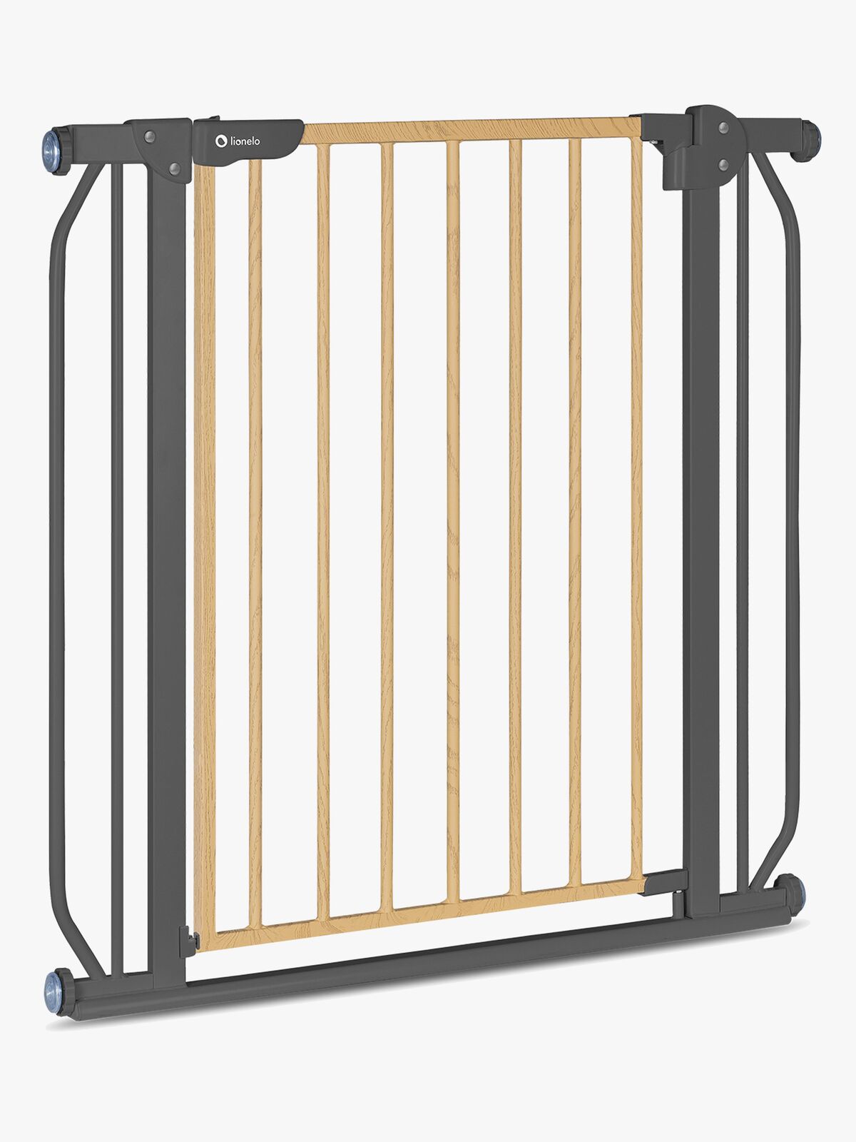 Lionelo Truus Slim Sikkerhedsgitter, Grey Graphite/Natural