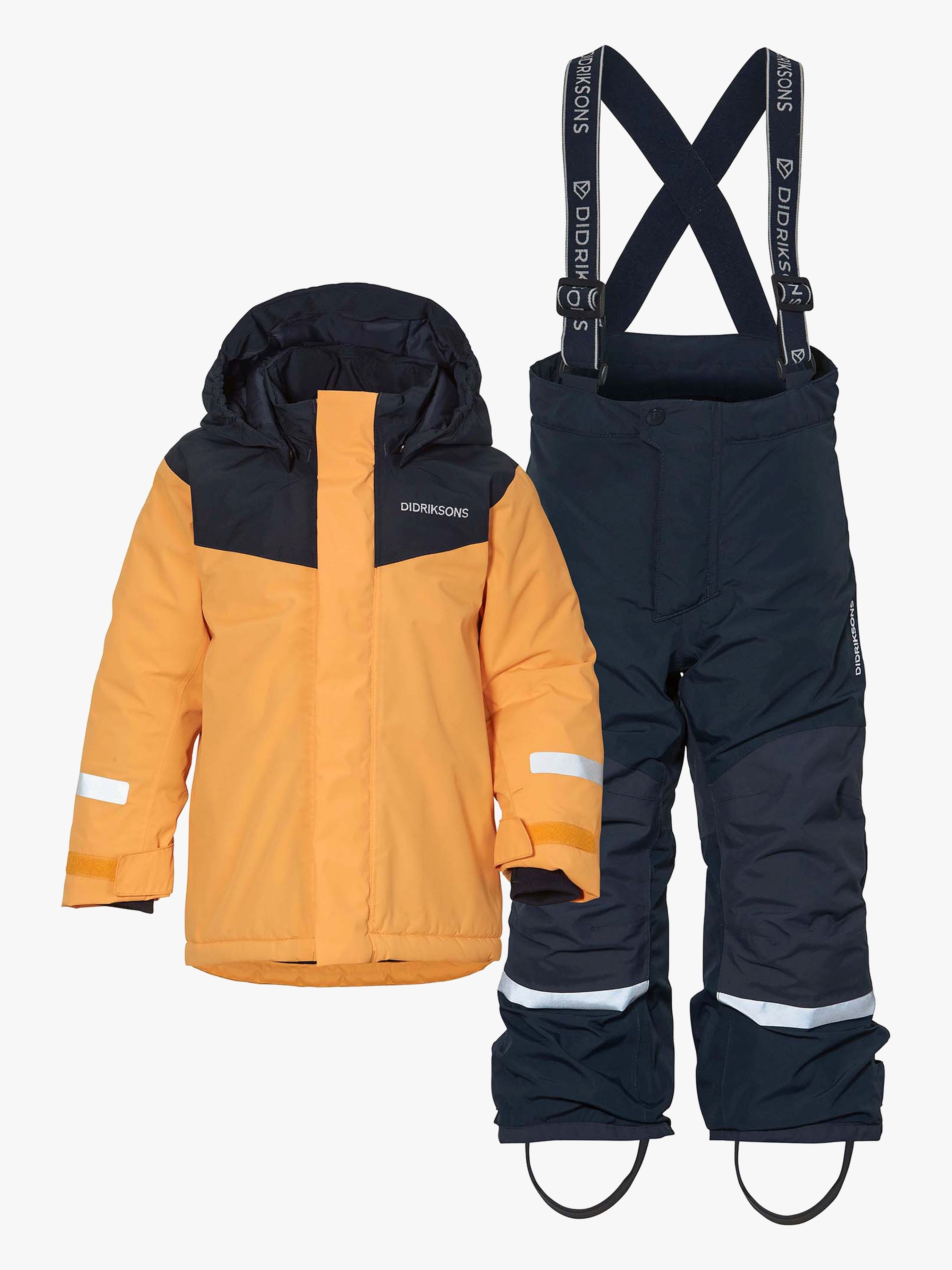 Didriksons Skare Skisæt, Fire Yellow, 80