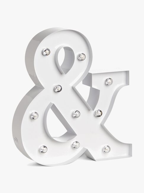 Alice & Fox Bogstavslampe &, Hvid