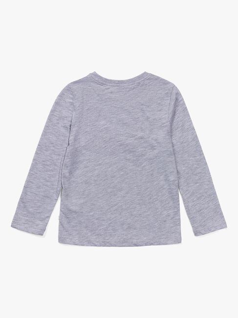 Luca & Lola Lauro Langærmet T-Shirt, Grey Melange