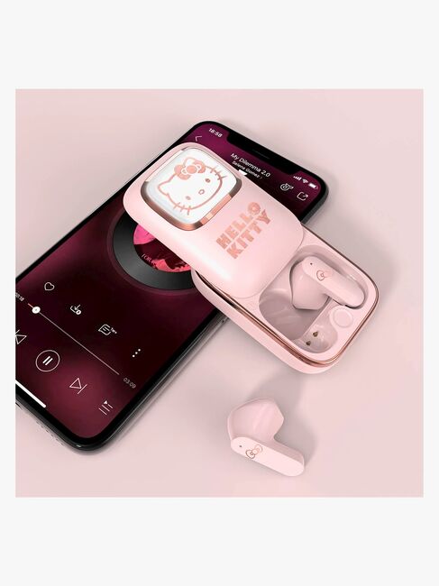 Hello Kitty Høretelefoner In-Ear TWS med LED, Pink