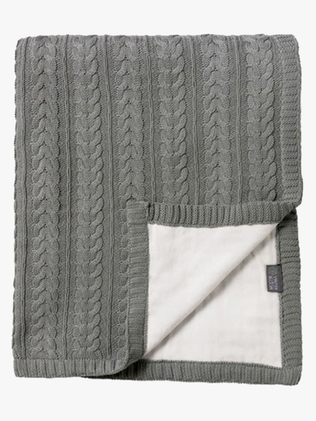 Vinter & Bloom Cotton Cuddly EKO Tæppe, Misty Grey