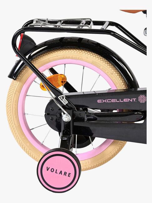 Volare Excellent Cykel med Kurv 14 Tommer, Sort