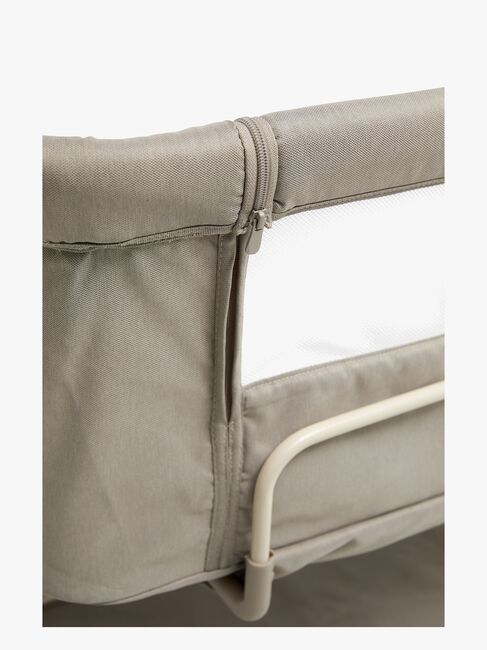 Beemoo CARE Motion Bedside Crib, Taupe/Wood