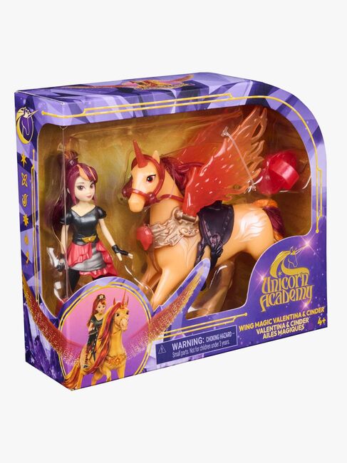 Unicorn Academy Wing Magic Valentina Og Cinder Legesæt, Flerfarvet 6076942-1148_3d.jpg