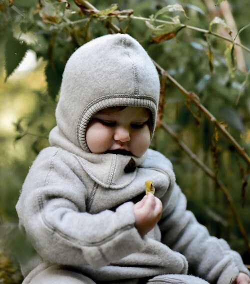 Mikk-Line Ulddragt Merino, Melange Offwhite