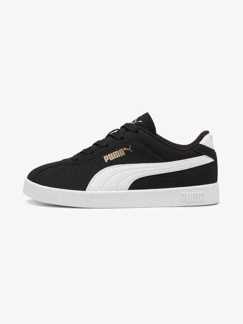 Puma Club II PS Sneakers, Black/White/Gold
