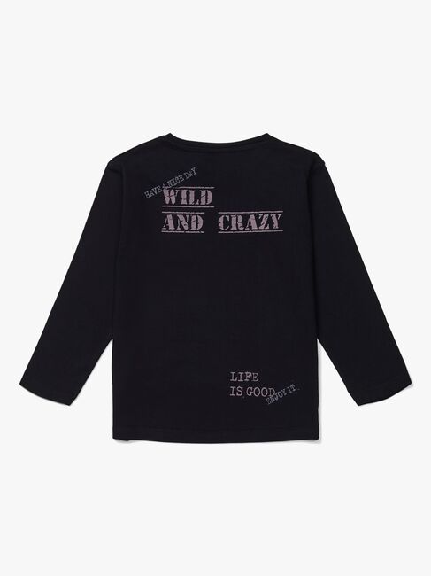 Luca & Lola Piero Langærmet T-Shirt, Black