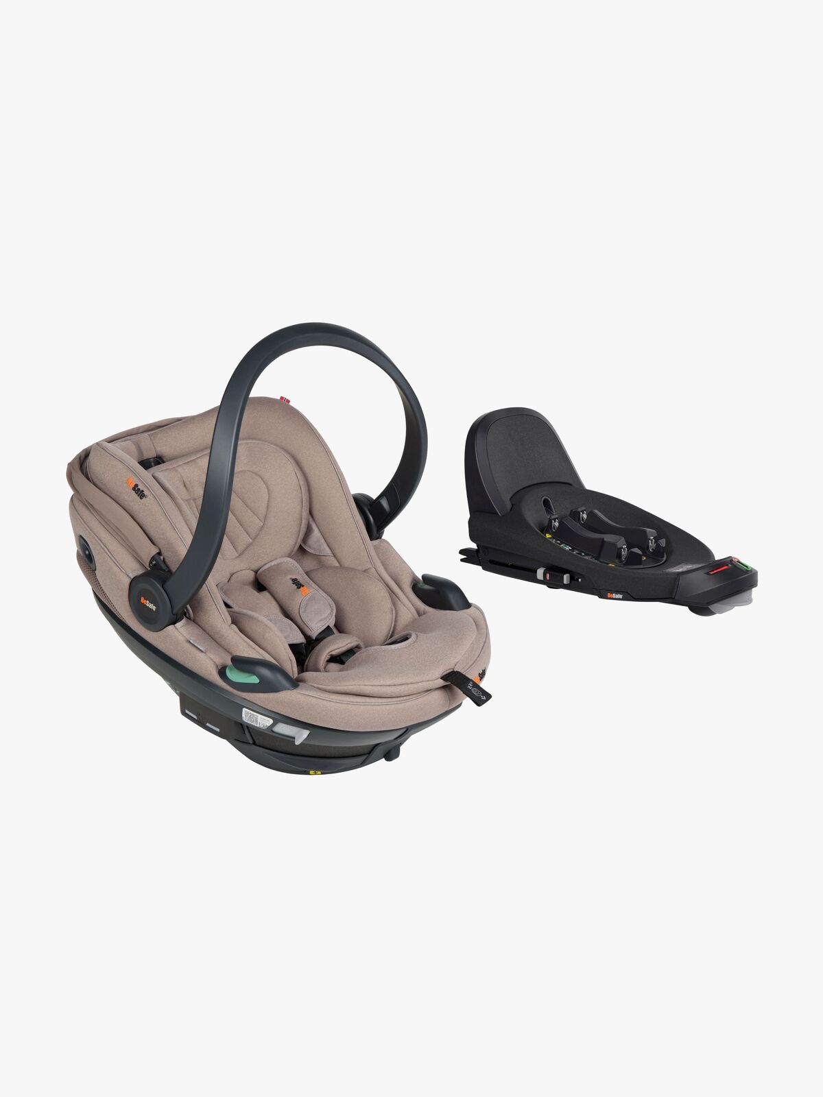 BeSafe Go Beyond 2 Autostol Baby inkl. Beyond Base, Dark Sand Soft Breeze