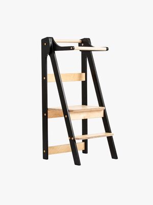 Duck Woodworks Sammenklappeligt Læringstårn, Sort