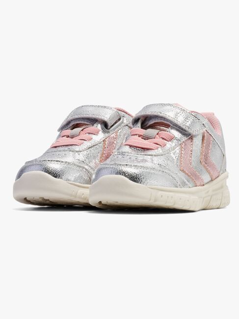Hummel Crosslite Glitter Infant Sneakers, Silver