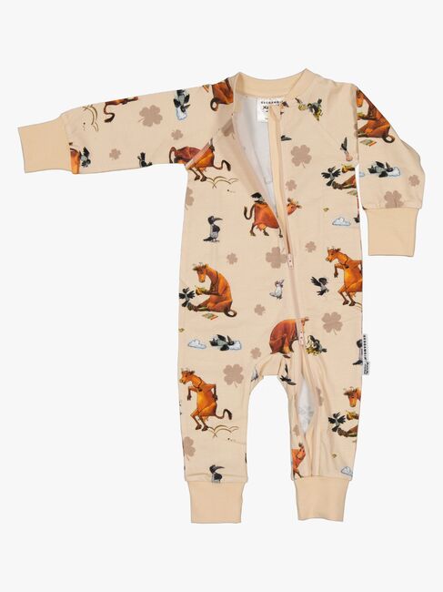 Geggamoja Pyjamas Mor Muh og Krage, Beige