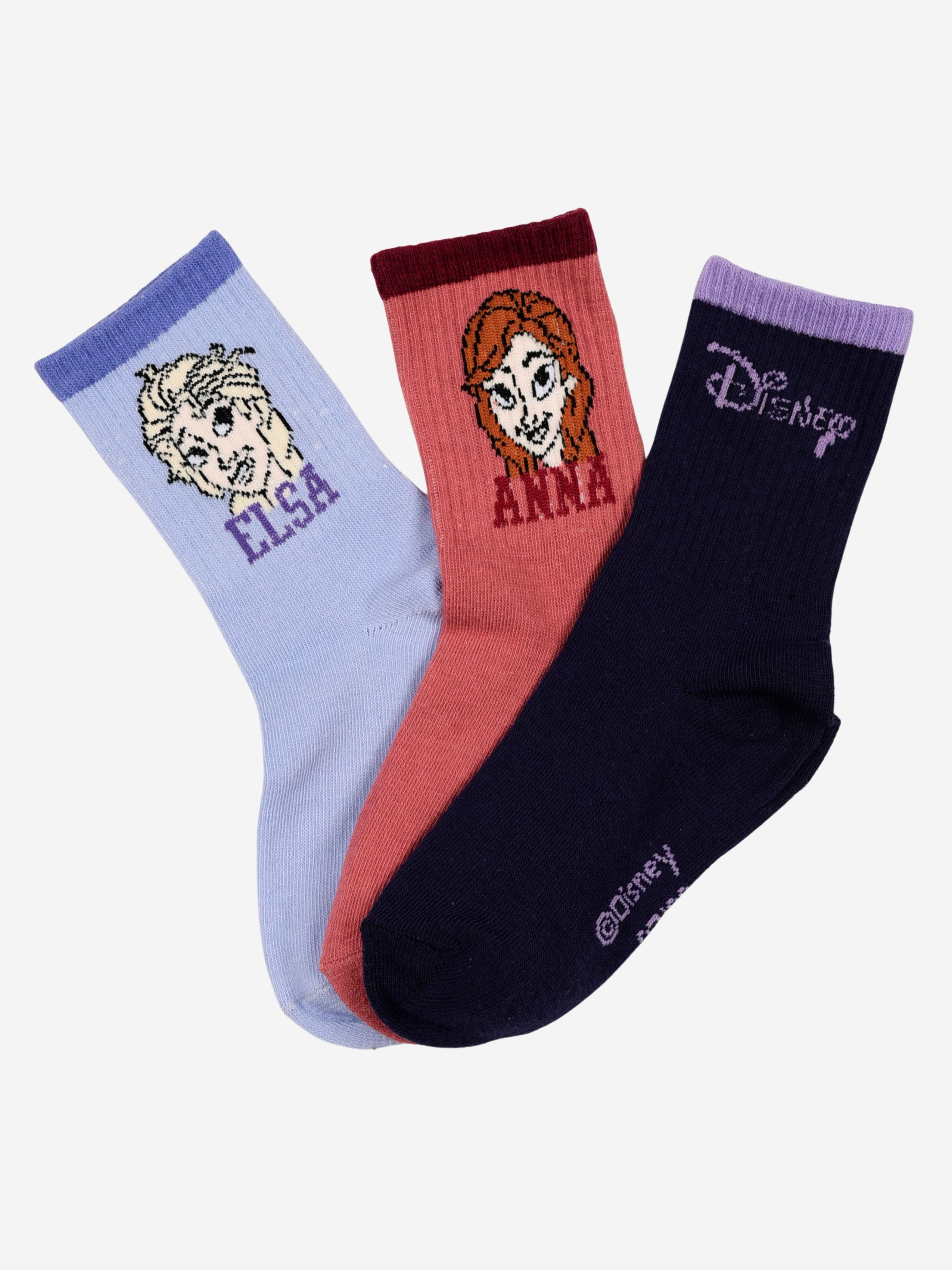 Disney Frozen Strømper 3-pak, Multifarvet, 27-30
