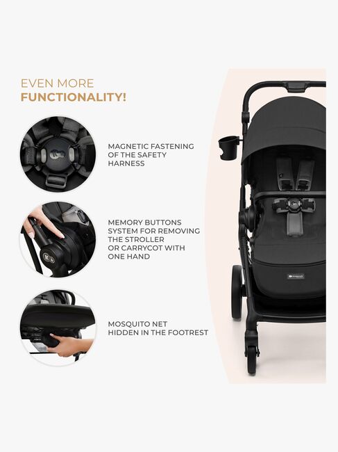 Kinderkraft YOXI 2-in-1 Duovogn, Moonlight Grey